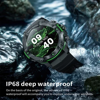 1.39 Palčni TFT Šport na Prostem Pametno Gledati Moške Bluetooth Klic Smartwatch Za Android IOS Ip68 Vodotesen Ftiness Ure