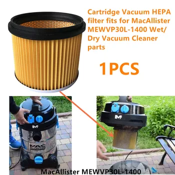 1 PAKET Kartuše Vakuumske HEPA filter paše za Mac Allister MEWVP30L-1400 Mokro/Suhi sesalnik deli