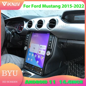 14.5 palčni Zaslon na Dotik Avto, GPS Navigacija Za Ford Mustang 2015-2022 128GB Android 11 Multimedijski Predvajalnik, Vodja enote