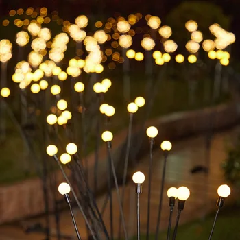 2-8 Pack 6/8/10LED Sončni Vrt Ognjemet Firefly Luči na Prostem Nepremočljiva Novo Leto Božični Okraski, Travnik, Vrt Sončne Svetlobe
