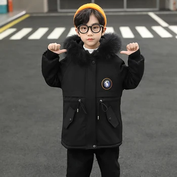 2023 nove zimske fant nosi pie premaga korejski fant hooded bombaž-oblazinjeni suknjič zajec lase polnjenje z žametno zgosti.