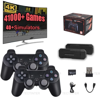 4K X2 Plus Igra Stick GD10Pro Video Igra Konzola, Vgrajen v 41000 Retro-Ročni Igri Igralec Krmilnik TV Gamepad Gameboy Za PS1