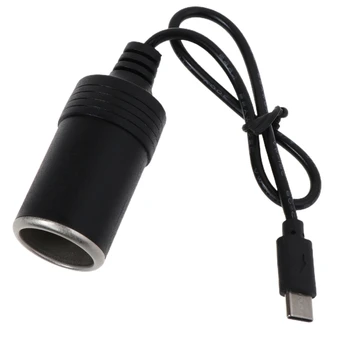 573A USB C za Avto vtičnico za vžigalnik Kabel Pretvornik je do 12V 3A 36W PD USBC Vozil, Električnih Naprav