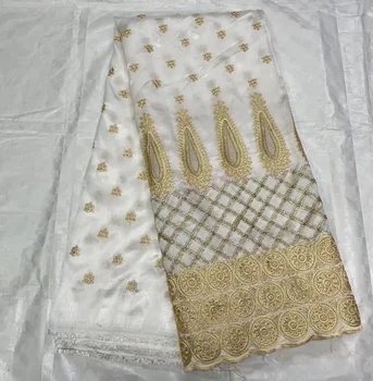afrika čipke tkanine visoke kakovosti 2023 poroko 5 dvorišče vezene mehko Svetlo Sivi barvi, markdown prodaje poročno obleko george surove svile