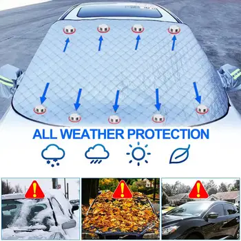 Avto Heatstroke Zaščito Avtomobila pred soncem Zložljivi Pokrov Avtomobila vetrobransko steklo Pokrova Vode, ki je Odporna Proti zmrzali Toplotno Izolirane za Zimo