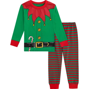 Božič Pjs Pižamo za Otroke Fantje Dekleta Elf Sleepwear Malčka Božič More Novo Leto Stranka Darilo Oblačila