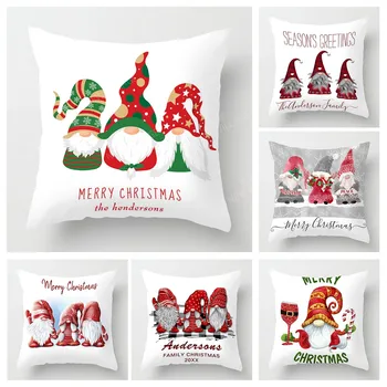 Božič serije pillowcases zofe zapnite doma dekor lahko prilagodite za praznovanja 40x40 50 x 50 60x60 35x35