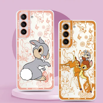 Disney Risanke Bambi Za Samsung S22 S23 S21 Ultra S20 FE S10 Note20 10 Plus, Lite Pregleden Angel Eyes Primeru Telefon