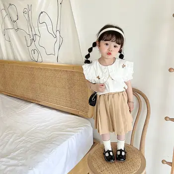 Fantje Majica+Hlače Obleko korejski Otrok Določa Otroška Oblačila Določa Ujemanje Obleke Poletje Dekleta Bluzo+Krila otroška Oblačila