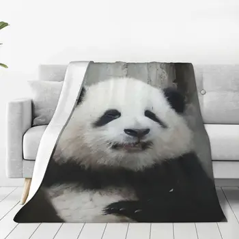 Huahua Panda Živali Odejo Super Toplo Vse-Sezona Udobje Vrgel Odeje za Enostavno Nego Pralni Cenovno