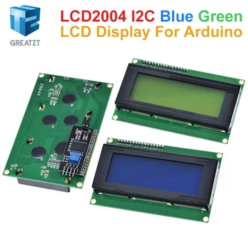 LCD2004+I2C 2004 20x4 2004A Modra/Zelena zaslon HD44780 Znak LCD /w IIC/I2C Serijski Vmesnik Ac Modul Za Arduino