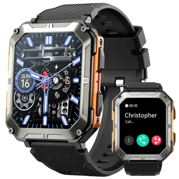 LEMFO Pametne ure za Moške IP68 vodotesen 400mAh 7 dni Baterije C20Pro Smartwatch Bluetooth Klic 1.83
