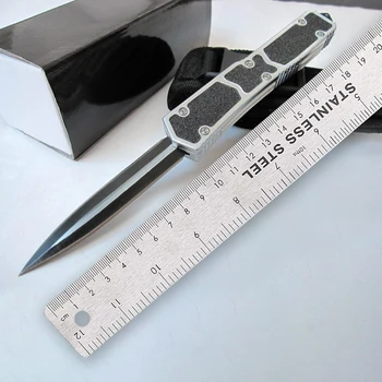 Mikro OTF Tech Nož SC Serije 440 Jekla Rezilo 57HRC Trdoto Letalstvo aluminijeve Zlitine + Jekla Pesek Ročaj samoobrambe Nož