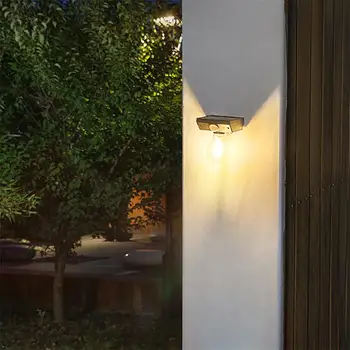 Na prostem LED Solar Wall Žarnice, Svetlobni Senzor Gibanja za Nadzor Svetlobe Sončne Energije Žarnica Stenske luči Za Vrt, Dvorišče Vodotesno Svetilko