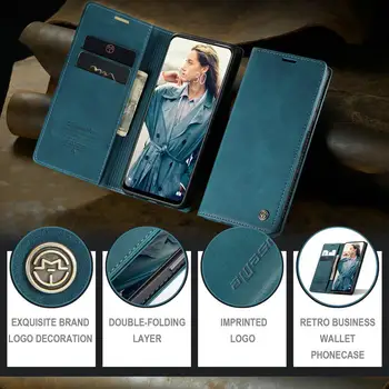 Nov Slog Magnetni Usnje Primeru Telefon za Xiaomi Redmi Opomba 10 8 9 11 Max Pro 5G Retro Knjiga Kartice Denarnice Kritje Za Xiaomi Mi 9 10