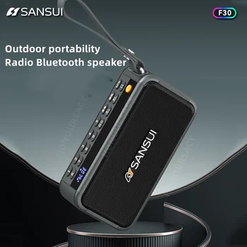 Novo Sansui F30 Retro Radio, Brezžični Bluetooth Zvočnik Vstavljanje Kartice Mini Vtič v Walkman Predvajalnik Glasbe, Prenosne Stereo Zvočnik