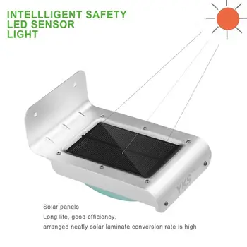 Novo Vremensko varčevanje z Energijo 16 LED Sončne Energije Moči PIR Infrardeči Senzor Gibanja Vrt Varnost Lučka Zunanji Luč