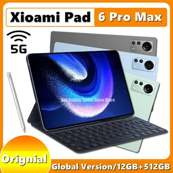 Original Pad 6 Pro 2023 Android Tablet PC 11 Inch Snapdragon 870 12GB 512GB 120Hz Zaslon 10000mAh tablet android 12 5G WIFI Pad