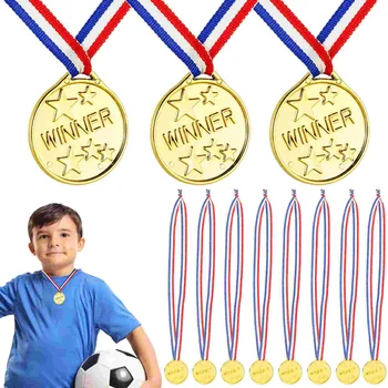 Otrok Medaljo Srečanje Športne Medalje Gimnastični Nagrade Otroci Nogometni Dan Oddaje Nogomet
