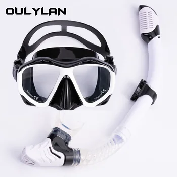 Oulylan Očala Očala, Poklicno Potapljanje Masko Snorkel in Snorkels Potapljanje, Plavanje Enostavno Dih Cevi Set Mask Snorkel