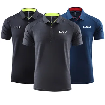 Po meri/DIY logo Polo Majice Moške Quick-dry Kratki Rokavi T-majice River Tenis Tees Delo na Prostem Teče Golf Ovratnik Srajce