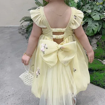 Poletje Obleko za Deklice Baby Priložnostne Obleko Dekle, Princesa Stranka Vestidos Očesa Kostum za Dekleta, Večerne Obleke Dekliška Oblačila