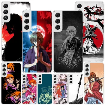 Rurouni Kenshin Anime Primeru Telefon Za Samsung Galaxy S22 S23 S21 Ultra S10 Plus S20 FE S10E S8 S9 + S7 Rob Mehko Kritje Coque