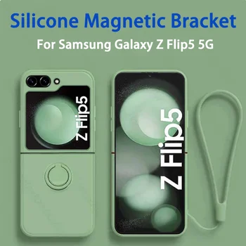 Samsung Galaxy Ž Flip 5 Barvo PC Usnja kritje Galaxy Ž Flip 4 Ž Flip 3 Luksuzno usnje, manšeta pokrov ščiti telefon primeru