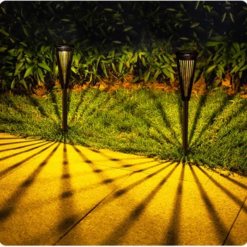 Sončna Pot Svetlobe IP65 Vodotesen Dežnik Obliko Dvojno Barvo Vrt Tal Vložek Lučka za Dvorišču,Terasi,Dvorišču