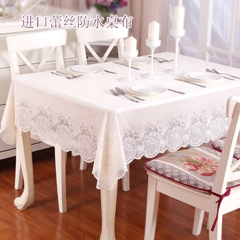 Stroj Evropske high-end jedilno mizo krpo Luksuzni pravokotne gospodinjski sveže sedež krpo Bele