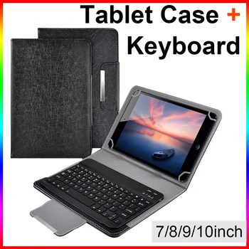 Tablični Primeru za 7/8 9/10 10.1 Palčni Tablet za Android, IOS, Windows Bluetooth Tipkovnico Pokrov za IPad, Samsung, Lenovo Teclast Pad