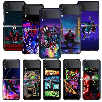Telefon Primeru Za Samsung Galaxy Ž Flip 5 Ž Flip 4 Ž Flip3 5G Lupini za Galaxy Ž Flip Težko Pokrivajo Marvel Spider-Man Milj Punk