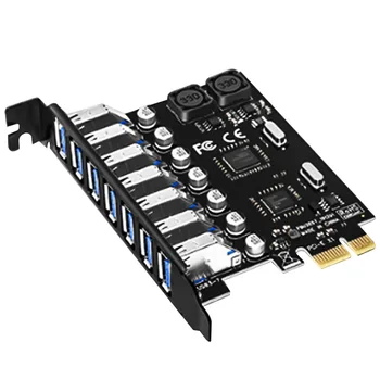 USB 3.0 PCI-E Širitev Sim Adapter 7 Vrata USB 3.0 Hub Adapter za Zunanji Krmilnik PCI-E Razteznih PCI Express Kartica za Namizje