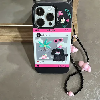 Ustvarjalni Modni Luksuzni Risanka Primeru Telefon za iphone 14 13 12 11 Pro Max Shockproof Anti-knock Anti-spusti Pokrov