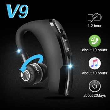 V9 Slušalke 5.0 Bluetooth-združljive Slušalke za Prostoročno uporabo Brezžične Slušalke z Mikrofonom Športne Slušalke za Iphone, Samsung