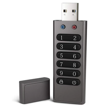 Varno USB Disk, 64GB Šifrirane USB Flash Drive Hardware Password Memory Stick S Tipkovnico, U Disk, Flash
