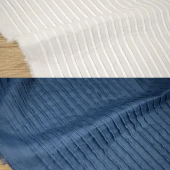 Vertikalne Trakove Tkanine Gub Mikro Elastična Koži Prijaznih Obleko Površine Na Debelo Krpo Diy Šivanje Tkanine Materiala