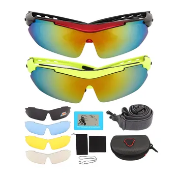 Windproof Kolesarska Očala za Sonce Eksplozije Dokaz Leče Nastavljiv Nos Nosilec Jahanje Bike sončna Očala Zaščito za Oči za Unisex
