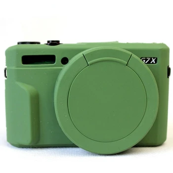 Zaščitna Telo Pokrivajo Primeru Za Canon G7X Mr 2 G7X II G7X2 G7X3 G7XIII z Silikonski pokrov Objektiva Mehke Silikonske Gume Fotoaparat Torba